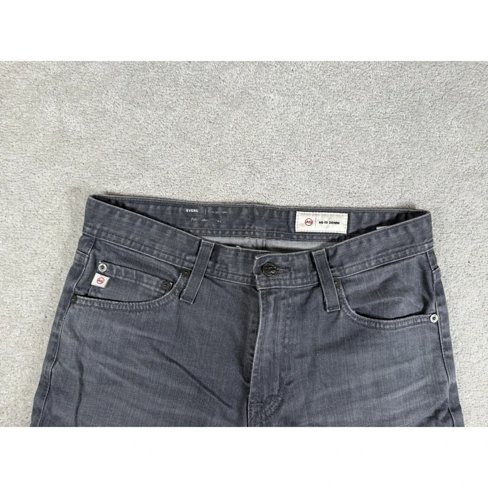 Adriano Goldschmied‎ Everett Jeans Mens 30x33 Slim Straight Gray AG-ed Faded